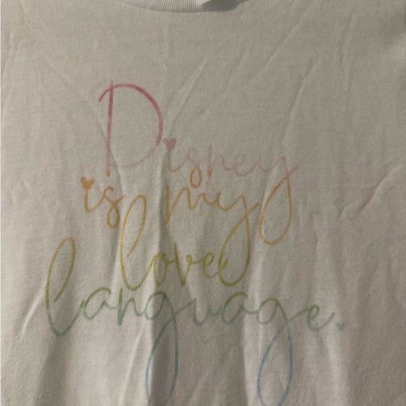 Disney is my Love Language Crop Top - Picture 2 of 3